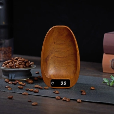 Cân cà phê STATIONWA 0,1g - Cân trà điện tử pin lâu, nhựa bền, cảm ứng, vỏ rùa họa tiết, đo gia vị chính xác