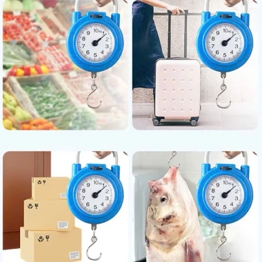 Cân Cầm Tay Mini 10kg Móc Treo Lò Xo Cơ Học - Độ Bền, Chính Xác, Dùng cho Rau Củ Thịt Cá, 45.000đ