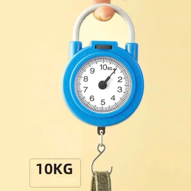 Cân Cầm Tay Mini 10kg Móc Treo Lò Xo Cơ Học - Độ Bền, Chính Xác, Dùng cho Rau Củ Thịt Cá, 45.000đ