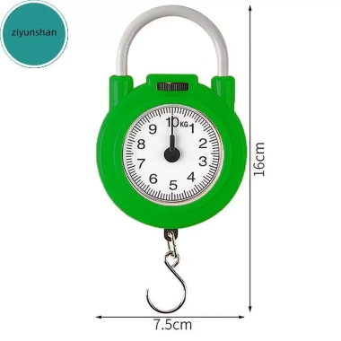 Cân cơ khí di động Ziyunshan 10kg - Kỹ thuật số độ chính xác cao, phù hợp nhà bếp, hành lý, cá, lò xo VN