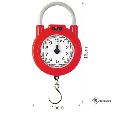 Cân cơ treo di động 10kg Shgmyd - Độ chính xác cao, dùng cho hành lý, cá, bếp, cân lò xo mới