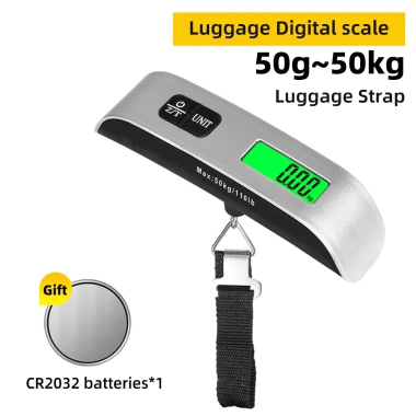 Cân Di Động LCD 110lb/50kg - Vali Treo Hành Lý Điện Tử, Cân Bằng Trọng Lượng