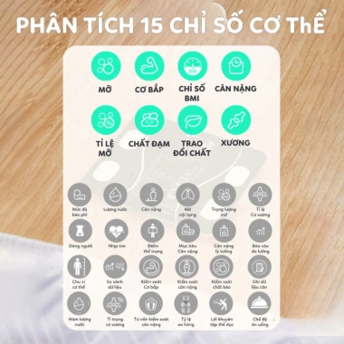 Cân điện tử Bluetooth thông minh đo mỡ cơ thể - Kiểm soát ăn uống, hoạt động thể thao, chỉ 105.000đ 5