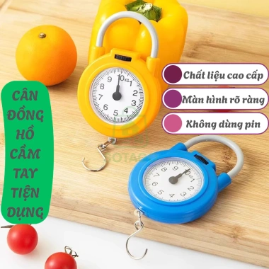 Cân Điện Tử Cầm Tay 10kg Lò Xo Độ Chính Xác Cao - Cân Treo Nhà Bếp, 59.000 VND