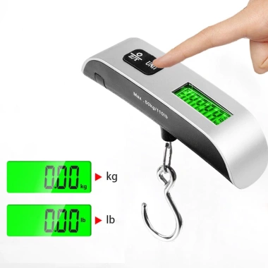 Cân điện tử cầm tay 50kg - Đo hành lý nhanh chính xác, giá chỉ 70.000 VND