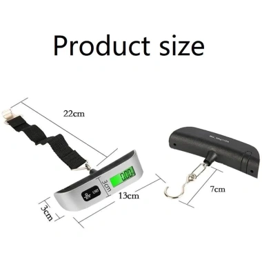 Cân điện tử cầm tay 50kg/75kg – Đo nhanh, chính xác, dùng cho vali, hàng hóa, giá 66.900₫ 4