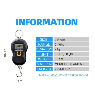 Cân điện tử cầm tay hình mặt cười 50kg - Tiện lợi, chính xác, giá 59.500 VND 4