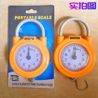 Cân điện tử cầm tay mini 10kg, móc treo tiện dụng, kích thước 16x7.5cm, đo chính xác 6