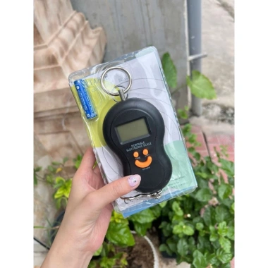 Cân điện tử cầm tay mini màu cam - Đo hàng hóa, cá, hành lý, giảm còn 48.000₫ 4