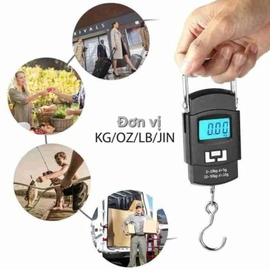 Cân Điện Tử Cầm Tay Mini T35 có Móc Treo Hành Lý, Thước Đo - Giá chỉ 59.000₫