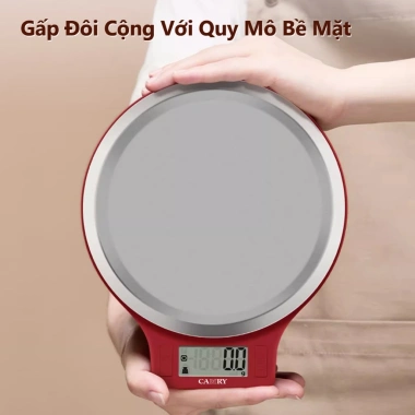 Cân điện tử Camry 5kg pha cà phê Chính xác 1g, thép không gỉ, dễ vệ sinh, chỉ 163k