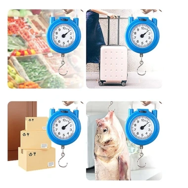 Cân điện tử di động 10kg PERIA - Treo cầm tay, đa năng cân nhà bếp, hành lý, cá, lò xo - Giá 27.000 VND
