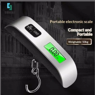 Cân điện tử di động 50kg 10g - Cân hành lý, bếp, du lịch SHNGki mới, giá ưu đãi 94.188₫