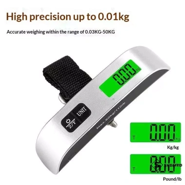 Cân điện tử di động 50kg 10g - Cân hành lý, cân bếp, vali du lịch, trọng lượng mới, giảm giá 99.000₫ 3