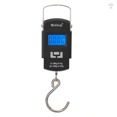 Cân điện tử di động Wh-a25 55kg sạc lại, LCD đa đơn vị, tay cầm, độ chính xác kép, đèn nền