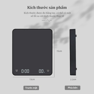 Cân điện tử DODO 3kg/0.1g mini, hẹn giờ, sạc USB-C, kèm pin - Giá chỉ 169.000 VND 9