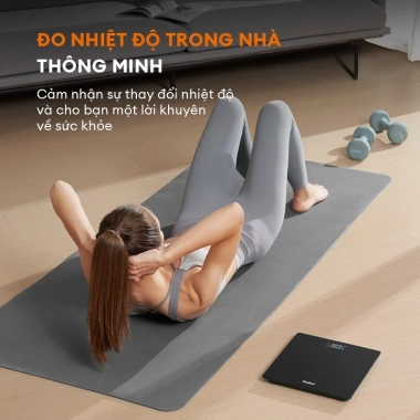 Cân điện tử Gaabor GWS-M01A sạc USB, màn hình LED, tặng thước dây, giá chỉ 139k