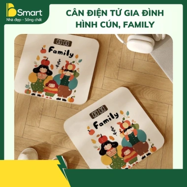 Cân Điện Tử Gia Đình Dễ Thương - Đo Trọng Lượng Chính Xác, Tiện Lợi, Giá 99k