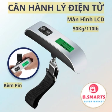 Cân Điện Tử Hành Lý Xách Tay 50Kg LCD – Mini Gọn Nhỏ, Tiện Mang Theo, Giá 55.290₫