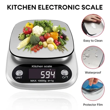Cân điện tử KIPRUN 10kg Độ chính xác cao, LCD thép không gỉ, chống nước, 221k