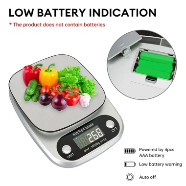 Cân điện tử KIPRUN 10kg Độ chính xác cao, LCD thép không gỉ, chống nước, 221k 8 Cân điện tử KIPRUN 10kg Độ chính xác cao, LCD thép không gỉ, chống nước, 221k 8