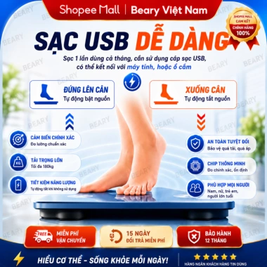 Cân điện tử METIS sạc USB, Bluetooth, phân tích chỉ số cơ thể, 180kg - 87.000đ 9 Cân điện tử METIS sạc USB, Bluetooth, phân tích chỉ số cơ thể, 180kg - 87.000đ 9