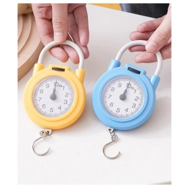Cân Điện Tử Mini 10Kg Cầm Tay, Móc Treo Lò Xo Cơ Học, Độ Chính Xác Cao, Dễ Dùng 5