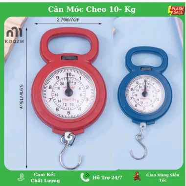 Cân Điện Tử Mini 10Kg Cầm Tay, Móc Treo Lò Xo, Độ Chính Xác Cao, Tiện Lợi Nhà Bếp và Đi Chợ - 30.500đ