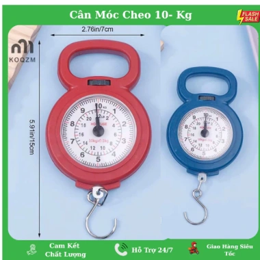 Cân Điện Tử Mini 10Kg Cầm Tay, Móc Treo Lò Xo, Độ Chính Xác Cao, Tiện Lợi Nhà Bếp và Đi Chợ - 30.500đ