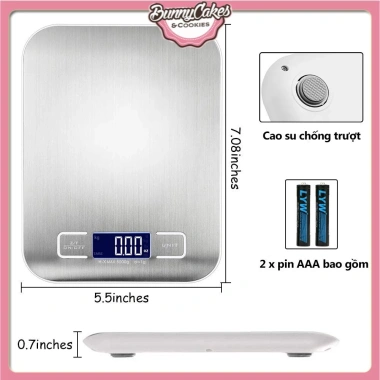 Cân điện tử mini 5kg cho bàn nhà bếp - Thiết kế đẹp, cân tiểu ly B.210, chỉ 62.000₫