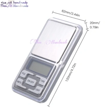 Cân Điện Tử Mini Bỏ Túi 0.1g LCD Đẹp Mắt Thóc Handmade - Đo Trang Sức Siêu Tiện Lợi 500g 3 Cân Điện Tử Mini Bỏ Túi 0.1g LCD Đẹp Mắt Thóc Handmade - Đo Trang Sức Siêu Tiện Lợi 500g 3