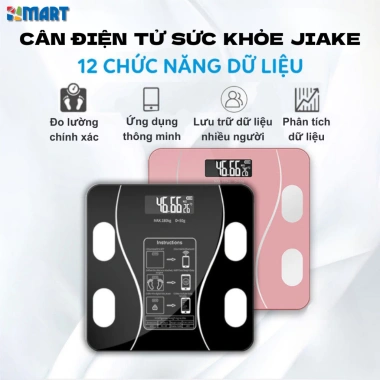 Cân điện tử mini JIAKE 180kg - InBody đo 12 chỉ số sức khỏe, chỉ 146.000₫