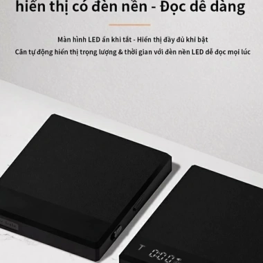 Cân Điện Tử Mini VOVOVA LED Cảm Ứng Dùng cho Cà Phê, Có Sạc, Giá 379.050₫