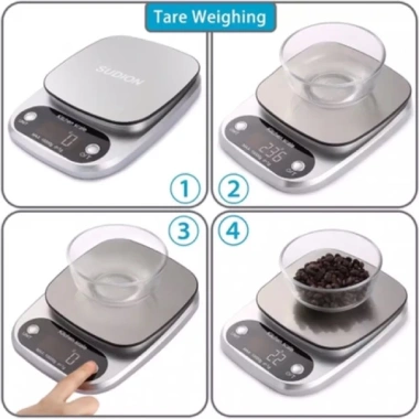 Cân điện tử nhà bếp cao cấp Kitchen Scale - Độ chính xác 1g, Thiết kế sang trọng, Giá 127k 4