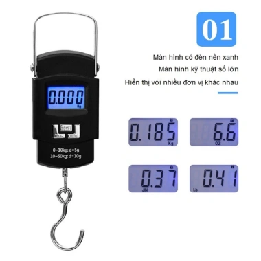 Cân điện tử nhà bếp dạng móc treo 50kg/5g S50KGM: chính xác 5g, giá ưu đãi 162.000 VND 4