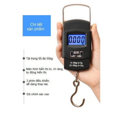 Cân điện tử nhà bếp dạng móc treo 50kg/5g S50KGM: chính xác 5g, giá ưu đãi 162.000 VND 8