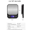 Cân điện tử nhà bếp KHALIK WH-B28 chịu nước, pin sạc lại, siêu bền, độ chính xác cao - Fullbox 4