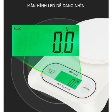 Cân điện tử nhà bếp WH-B26 12kg/5kg pin sạc lại LCD, tô đựng, chuẩn, giá 227k 7 Cân điện tử nhà bếp WH-B26 12kg/5kg pin sạc lại LCD, tô đựng, chuẩn, giá 227k 7