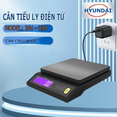 Cân Điện Tử Nhà Bếp WH-B30 5kg/0.1g – 10kg/1g, Chống Nước, Sạc Pin, Đếm Số, Màn Hình LED Lớn – Giá chỉ 269.000₫