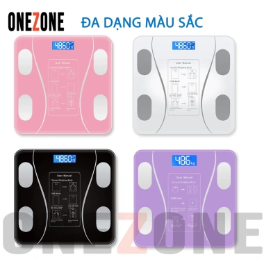 Cân Điện Tử ONEZONE Bluetooth Đo 18 chỉ số, pin Type-C, tải trọng 180kg, 90.000 VND