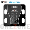 Cân Điện Tử ONEZONE Bluetooth Đo 18 chỉ số, pin Type-C, tải trọng 180kg, 90.000 VND 10