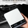 Cân điện tử sạc pin LED 3kg/0.1g màn hình cảm ứng dùng cho cà phê, giá 213.000đ