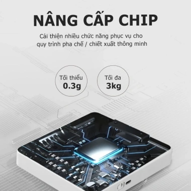 Cân điện tử sạc pin LED 3kg/0.1g màn hình cảm ứng dùng cho cà phê, giá 213.000đ