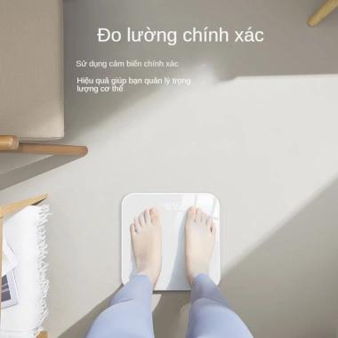 Cân điện tử sức khoẻ sạc USB, kính cường màn LED ẩn - Đo chính xác, giá 169.000 3