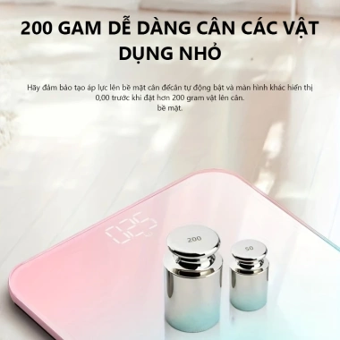Cân Điện Tử Sức Khỏe VENTAS 150kg - Màn LED Độ Chính Xác Cao, Chất Lượng, Giá 119.000₫ 7