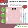 Cân Điện Tử Sức Khỏe XMUSK Bluetooth, Sạc USB, Độ Chính Xác Cao, Tặng Thước Đo Eo - 155k 2