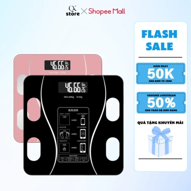 Cân Điện Tử Thông Minh Bluetooth Đo Chỉ Số Cơ Thể, Chính Xác Cao, Giá 78.000 VNĐ