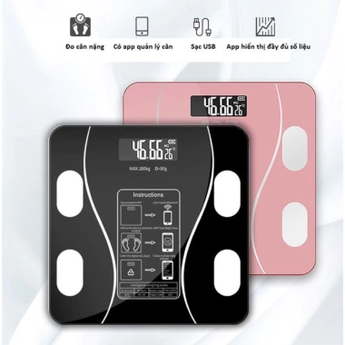 Cân Điện Tử Thông Minh Bluetooth Đo Chỉ Số Cơ Thể, Chính Xác Cao, Giá 78.000 VNĐ