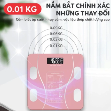 Cân Điện Tử Thông Minh Bluetooth Đo Chỉ Số Cơ Thể, Chính Xác Cao, Giá 78.000 VNĐ