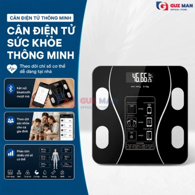 Cân điện tử thông minh Bluetooth USB, phân tích chỉ số qua App, LED, tặng thước dây đo – 83.999₫ 3 Cân điện tử thông minh Bluetooth USB, phân tích chỉ số qua App, LED, tặng thước dây đo – 83.999₫ 3